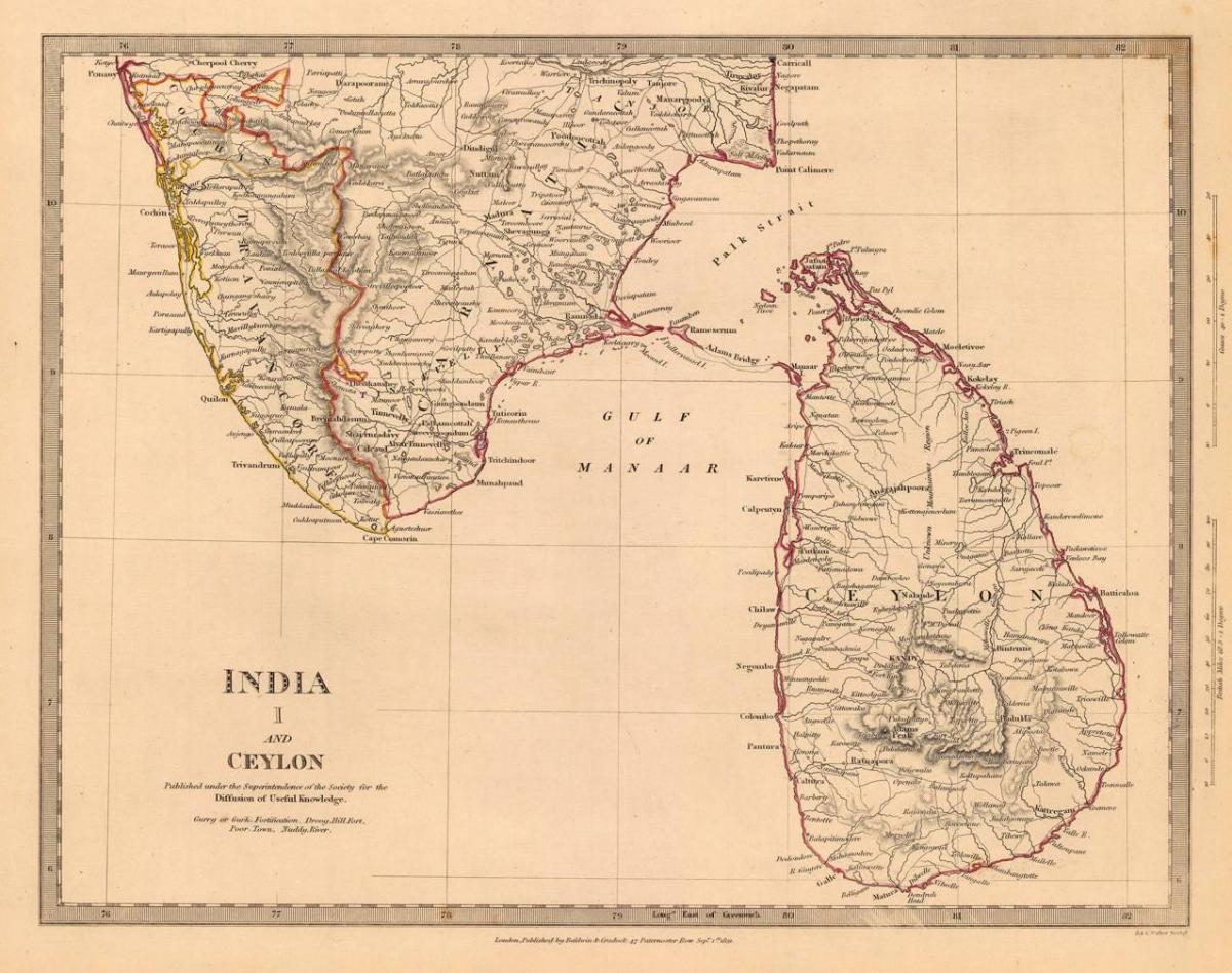 veco Ceylon karte