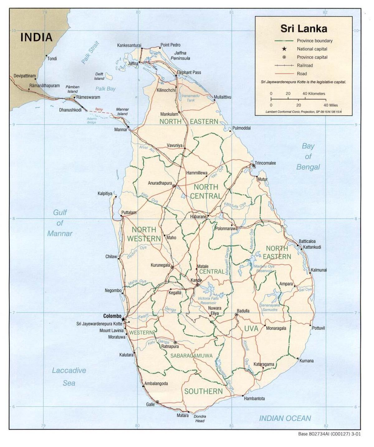 Šrilanka autobusu karte