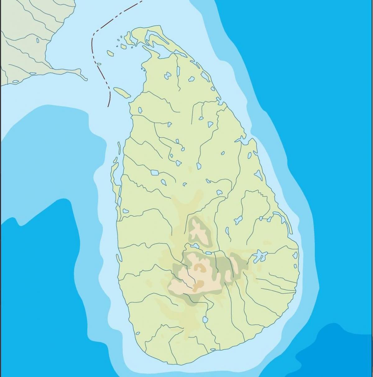 Šrilanka vektoru karte