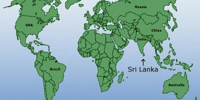 Pasaules kartes, kas parāda Šrilanka