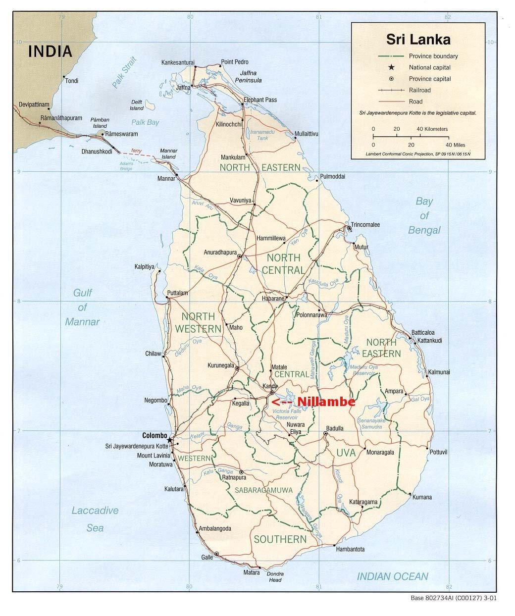 karte Šrilanka māja