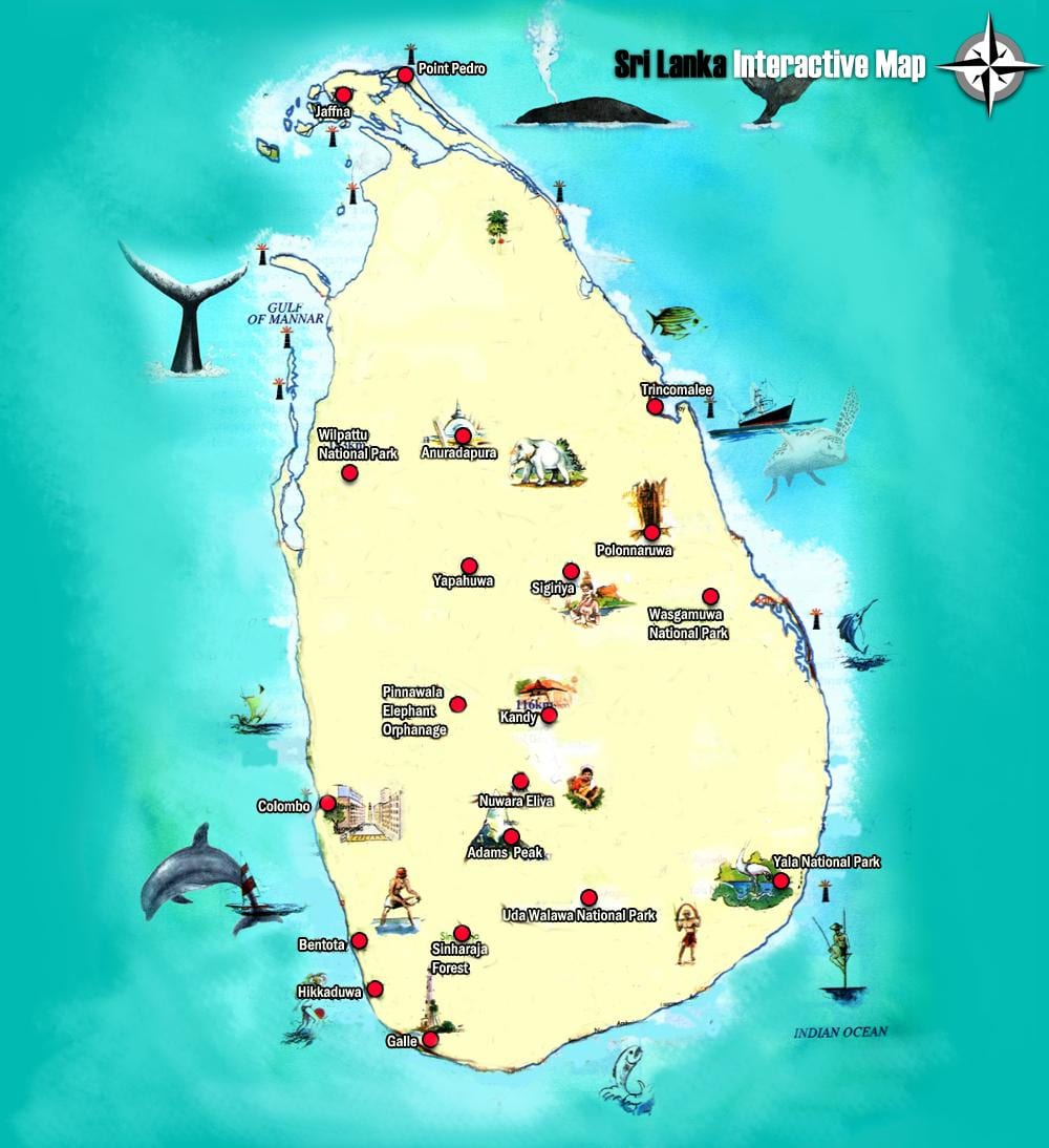 karte jaffna Šrilanka