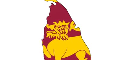 Karte Šrilanka karogu