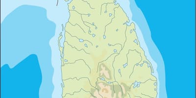 Šrilanka vektoru karte