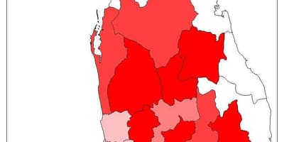 Šrilankas iedzīvotāju karte
