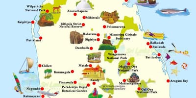 Kartes unawatuna Šrilanka
