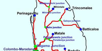 Vilcieni Šrilankā karte